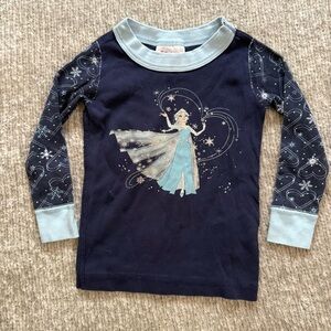 Hanna Andersson Disney Frozen Elsa Pajama Top Organic Cotton 18-24M